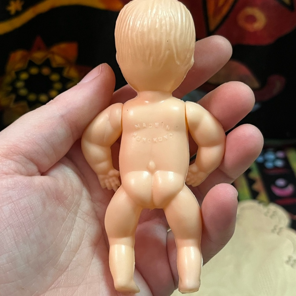 VTG Vintage Celluloid Plastic Made in Hong Kong Mini Baby Doll - Picture 6 of 7